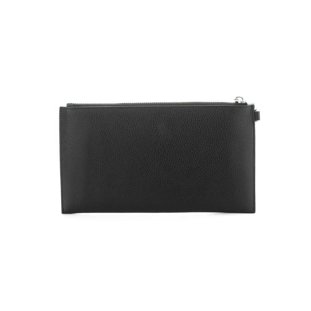 Michael Kors - Edgy Studded Textured Leather Wristlet Clutch - Black Michael Kors