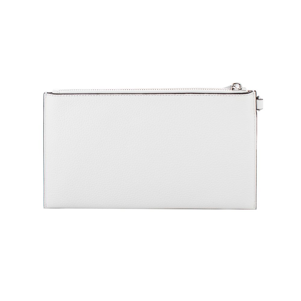 Michael Kors - Polished Studded Leather Wristlet Clutch - White Michael Kors