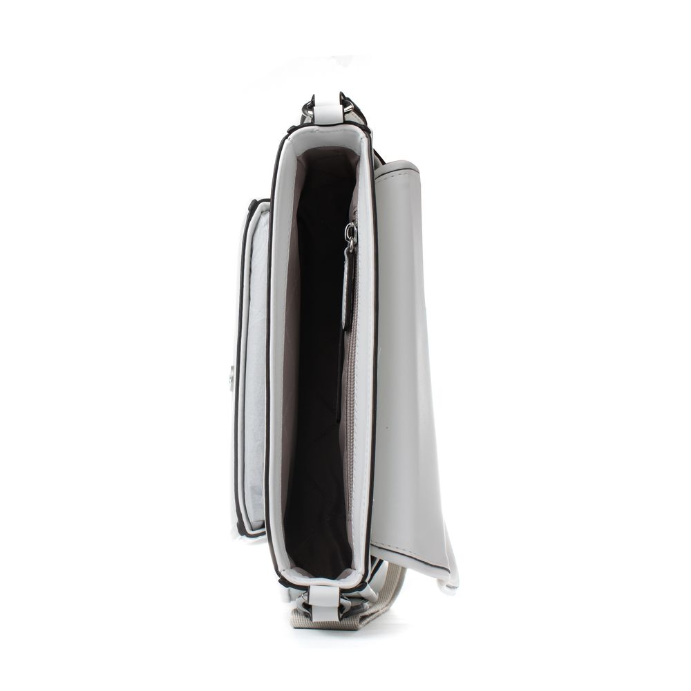 Michael Kors - Polished Leather Structured Shoulder Bag - White Michael Kors