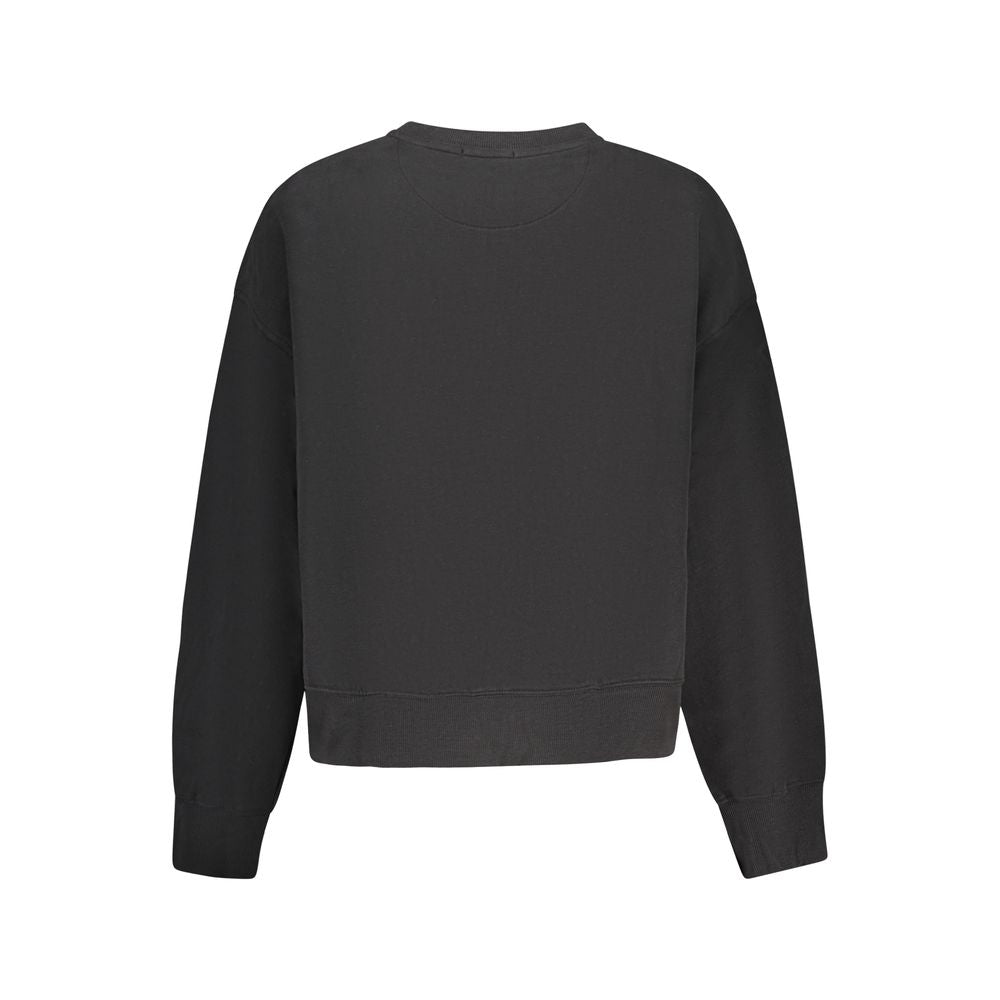 Pepe Jeans - Edgy Cropped Graphic Lip Logo Sweatshirt - Black Pepe Jeans