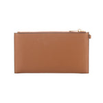 Michael Kors - Edgy Studded Textured Leather Wristlet Clutch - Brown Michael Kors