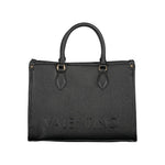 Valentino - Structured Textured Handbag with Detachable Strap - Black Mario Valentino