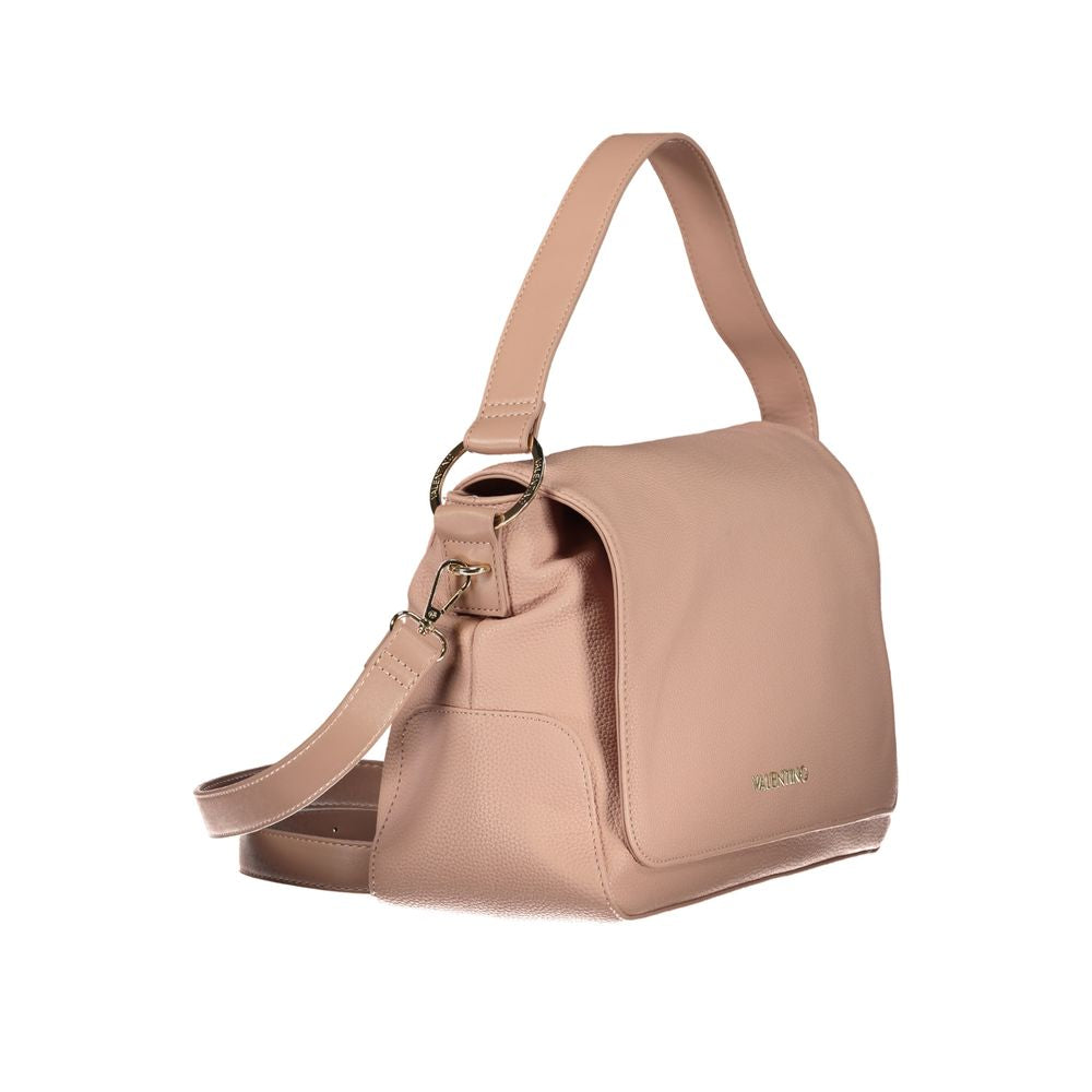 Valentino - Sophisticated Textured Flap Shoulder Bag with Adjustable Strap - Pink Mario Valentino