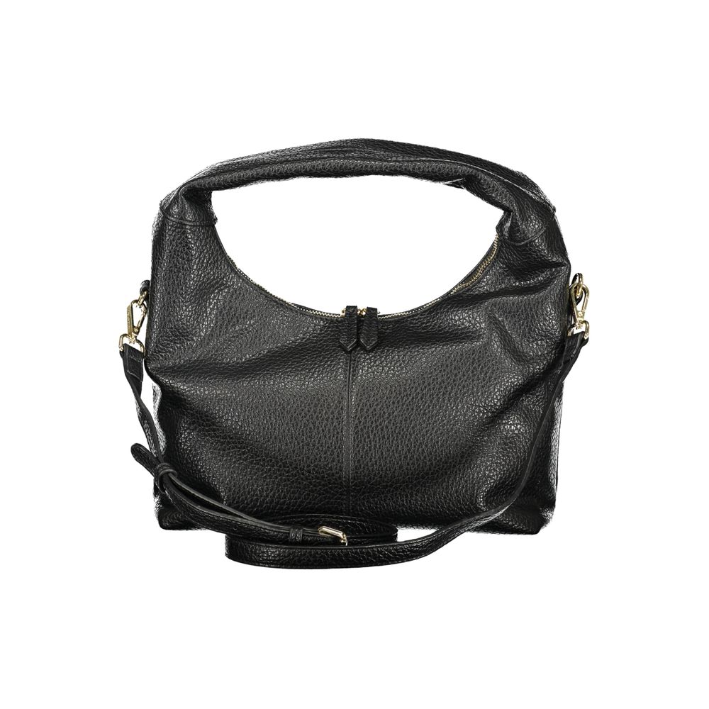 Valentino - Structured Textured Hobo Bag - Black Mario Valentino