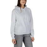 Calvin Klein Jeans - Minimalist Cotton Blend Regular Fit Pullover Hoodie - White Calvin Klein Jeans