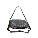 Desigual - Edgy Graffiti Heart Studded Shoulder Bag - Black Desigual