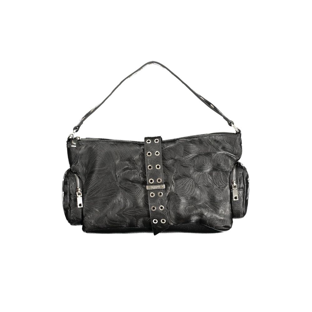 Desigual - Edgy Embossed Grommet Detail Shoulder Bag - Black Desigual