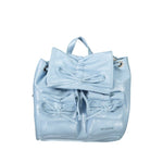 Desigual - Playful Glossy Bow Detail Mini Backpack - Light Blue Desigual