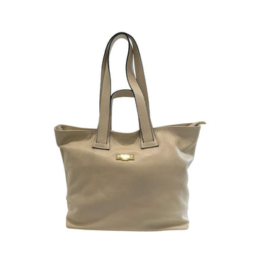 Baldinini Trend - Polished Textured Cowhide Shoulder Bag - Beige Baldinini Trend