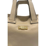 Baldinini Trend - Polished Textured Cowhide Shoulder Bag - Beige Baldinini Trend