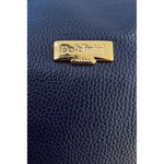 Baldinini Trend - Structured Textured Cowhide Shoulder Bag - Blue Baldinini Trend