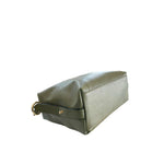 Baldinini Trend - Structured Textured Leather Top Handle Shoulder Bag - Olive Green Baldinini Trend