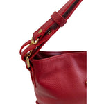Baldinini Trend - Structured Textured Cowhide Shoulder Bag - Red Baldinini Trend
