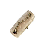 Baldinini Trend - Elegant Quilted Cowhide Mini Crossbody Bag - Beige Baldinini Trend