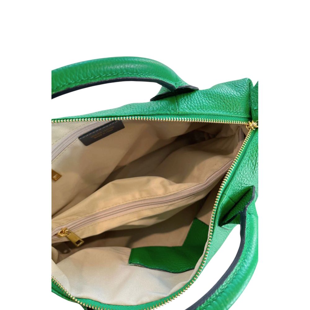 Baldinini Trend - Structured Textured Leather Tassel Shoulder Bag - Green Baldinini Trend