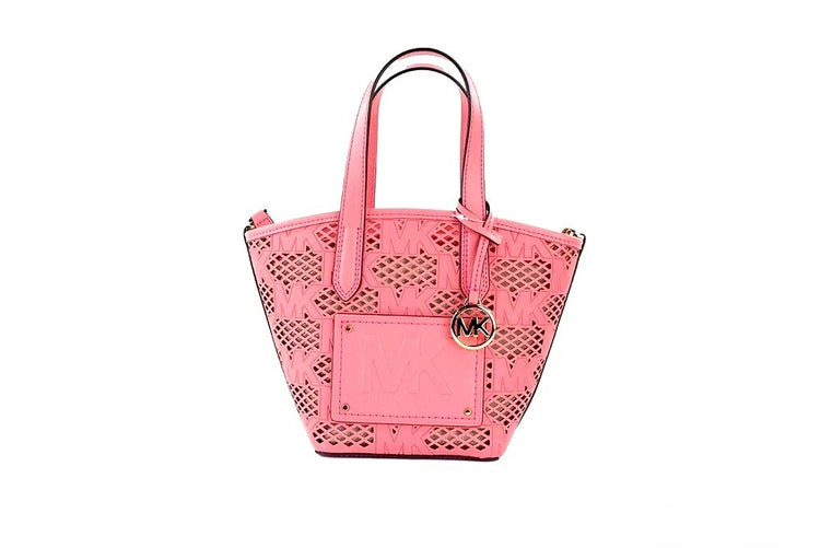 Michael Kors - Sophisticated Laser-Cut Monogram 2-in-1 Tote Crossbody - Tea Rose Michael Kors