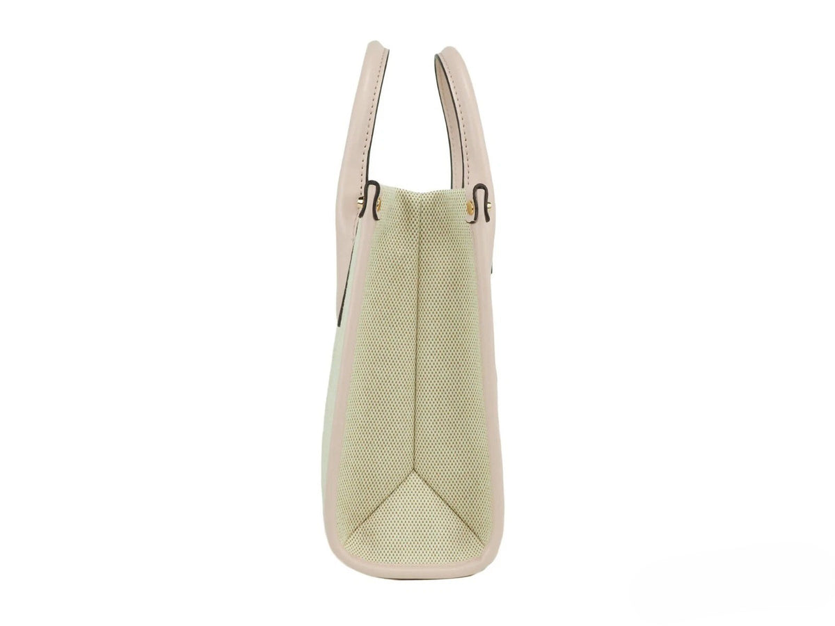 Michael Kors - Chic Canvas Small Shopper Crossbody Handbag - Powder Blush Michael Kors