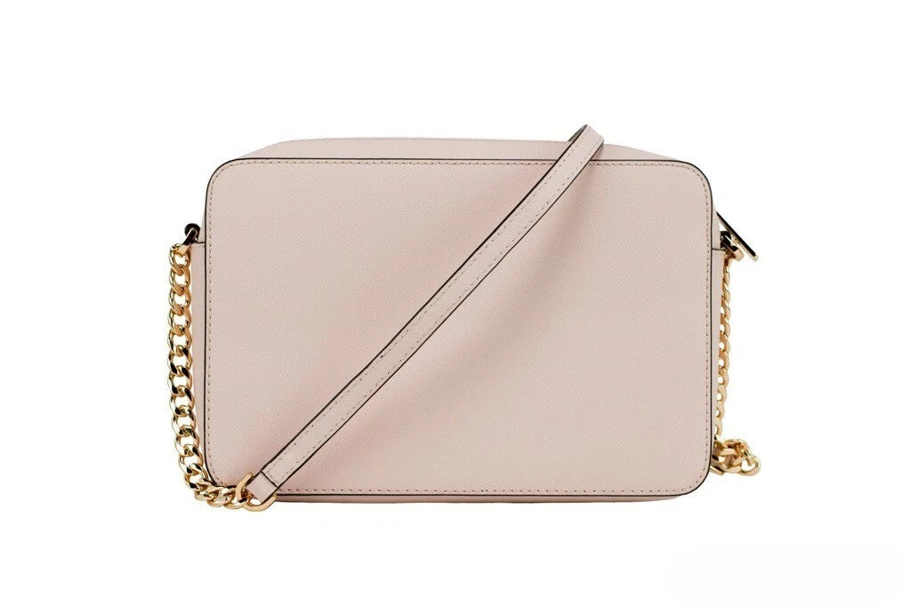 Michael Kors - Polished Saffiano Leather East West Crossbody Handbag - Blush Michael Kors