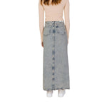 Calvin Klein Jeans - Effortless Front Split Maxi Denim Skirt - Blue Calvin Klein Jeans