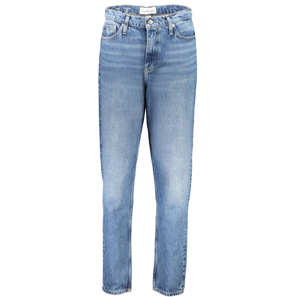Calvin Klein - Classic High-Rise Washed Mom Jeans - Blue Calvin Klein