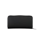 Calvin Klein - Minimalist Textured Zip-Around Wallet with Snap Detail - Black Calvin Klein