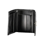 Calvin Klein - Sleek Textured Polyethylene Wallet with Zip Coin Pocket - Black Calvin Klein