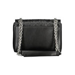 Calvin Klein - Sleek Embossed Logo Chain Shoulder Bag - Black Calvin Klein
