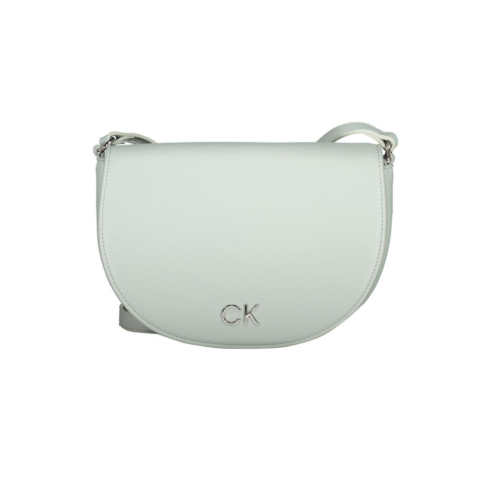 Calvin Klein - Sleek Polyethylene Semi-Circular Shoulder Bag - Light Blue Calvin Klein