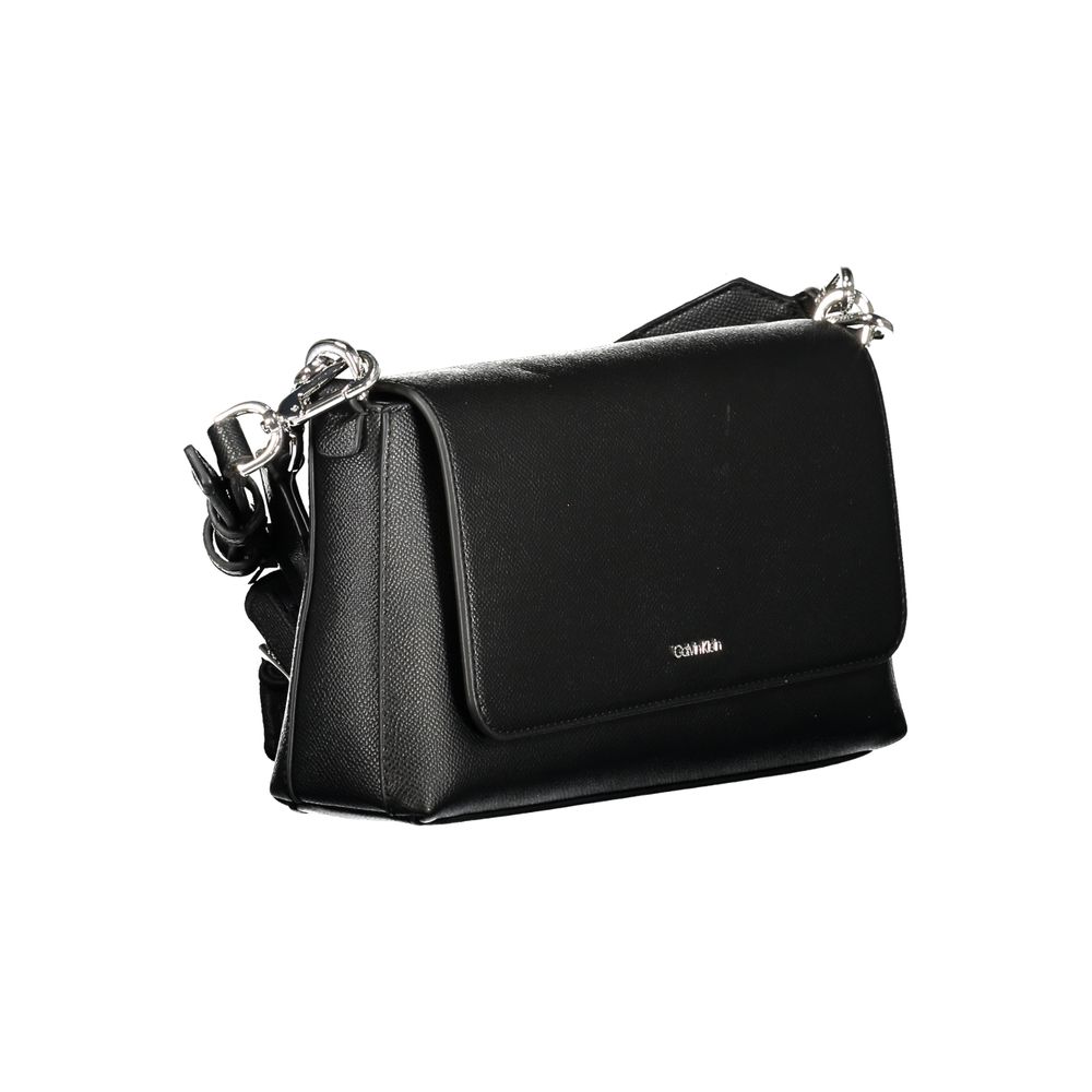Calvin Klein - Sleek Polyethylene Shoulder Bag with Adjustable Strap - Black Calvin Klein