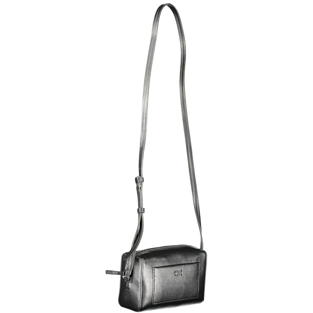 Calvin Klein - Sleek Textured Crossbody Bag with Logo Detail - Black Calvin Klein