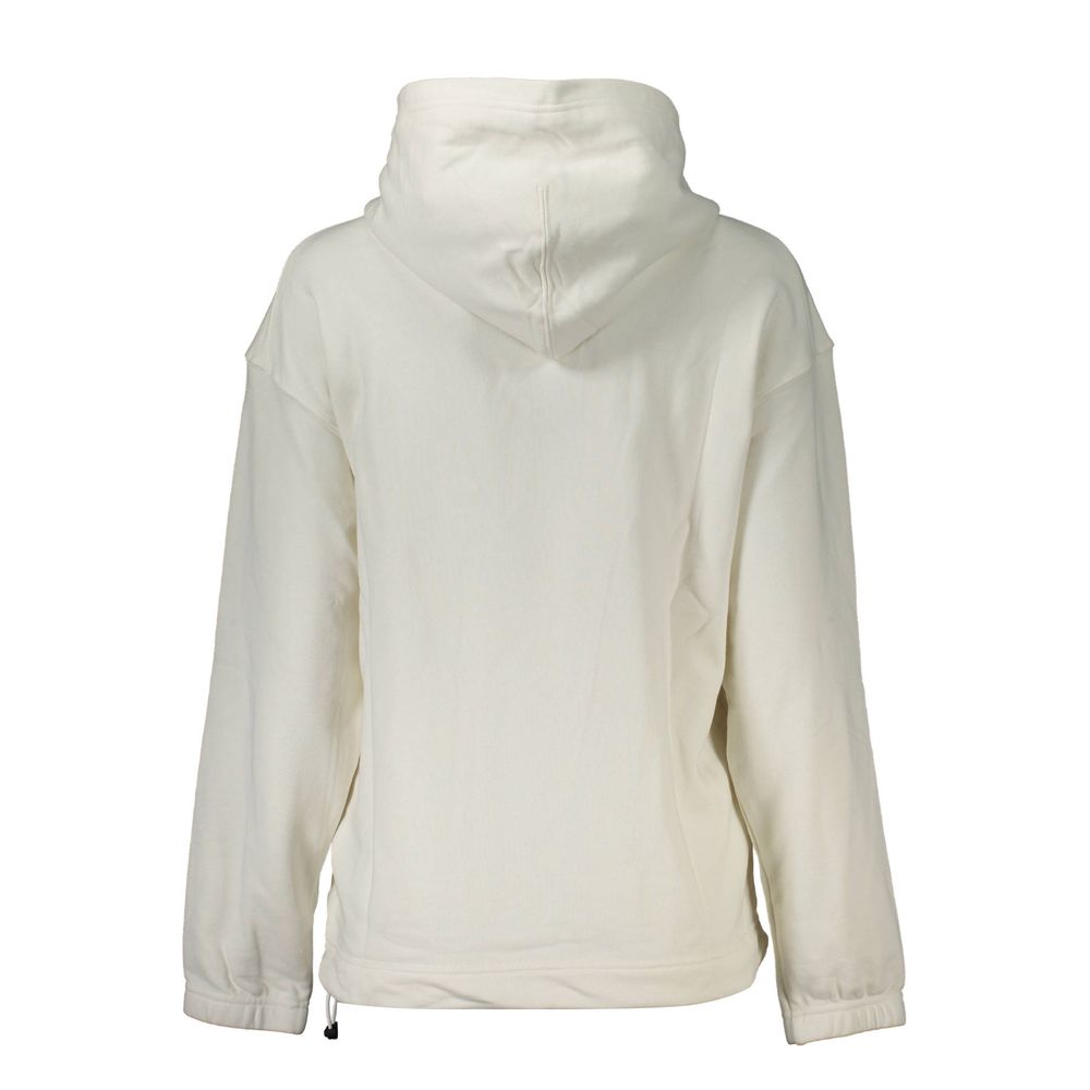 Calvin Klein - Relaxed Cotton Blend Pullover Hoodie - White Calvin Klein