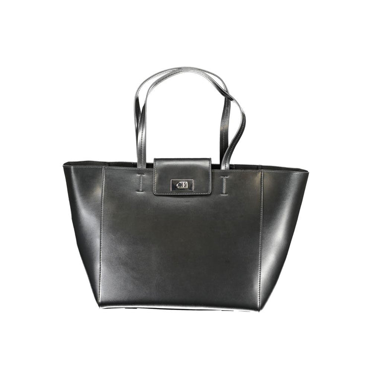 Calvin Klein - Sleek Structured Recycled Polyester Tote Bag - Black Calvin Klein