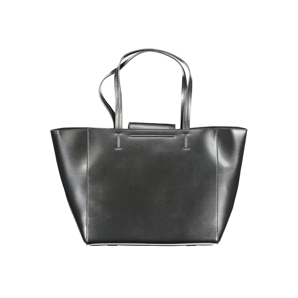 Calvin Klein - Sleek Structured Recycled Polyester Tote Bag - Black Calvin Klein