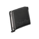 Calvin Klein - Sleek Polyethylene Zip Wallet With Perforated Logo - Black Calvin Klein