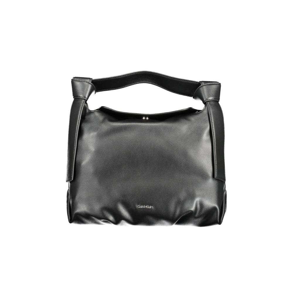 Calvin Klein - Sleek Recycled Polyester Shoulder Bag with Top Handle - Black Calvin Klein