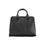 Calvin Klein - Structured Textured Top Handle Handbag with Removable Strap - Black Calvin Klein