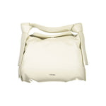 Calvin Klein - Minimalist Structured Top Handle Shoulder Bag - Beige Calvin Klein