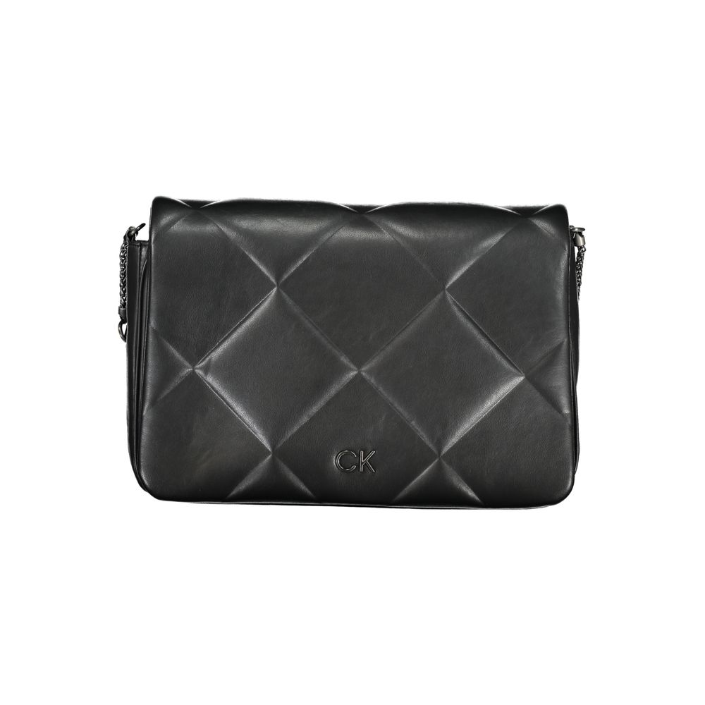 Calvin Klein - Structured Quilted Chain Shoulder Bag - Black Calvin Klein