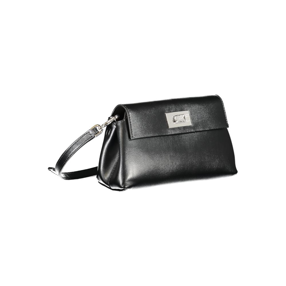 Calvin Klein - Structured Minimalist Recycled Polyester Shoulder Bag - Black Calvin Klein