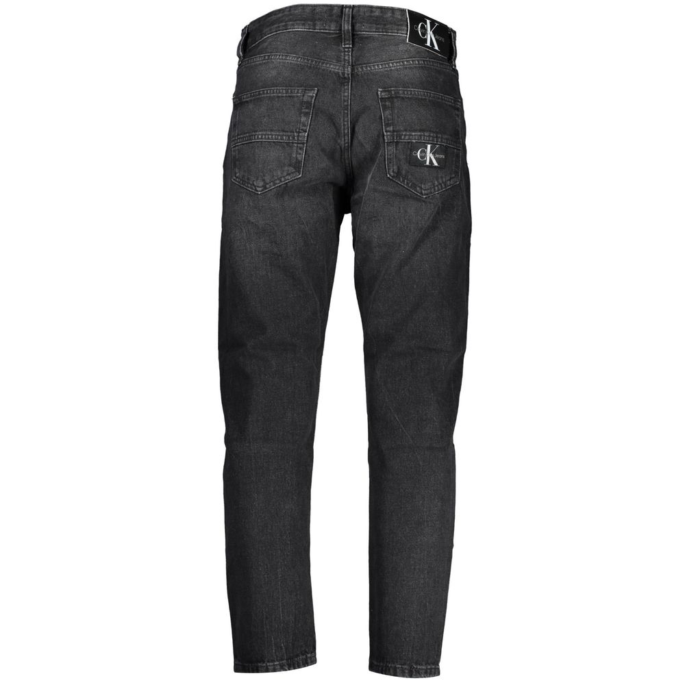 Calvin Klein - Classic Straight Leg Cotton Denim Jeans - Black Calvin Klein