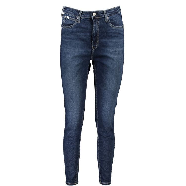 Calvin Klein - High-Rise Super Skinny Ankle Jean - Blue Calvin Klein