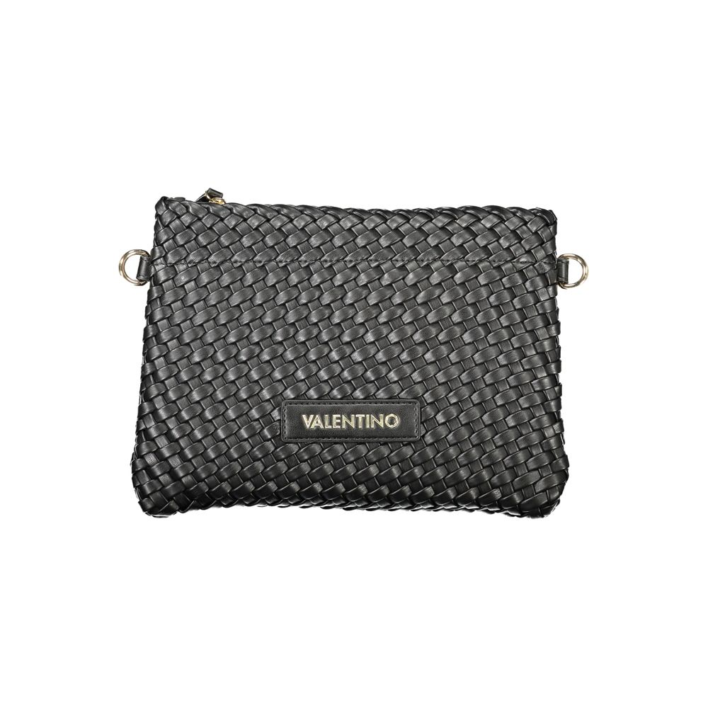 Valentino - Textured Woven Polyethylene Crossbody Bag - Black Mario Valentino