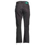 Desigual - Bold High-Rise Flare Jeans with Embroidery - Black Desigual