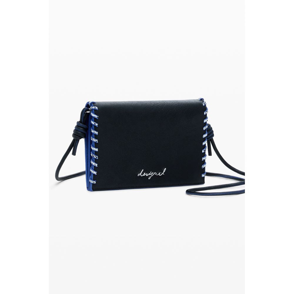 Desigual - Sleek Polyethylene Compact Crossbody Wallet - Black Desigual