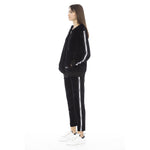 Baldinini Trend - Relaxed Cotton Velvet Zip-Up Hoodie - Black Baldinini Trend