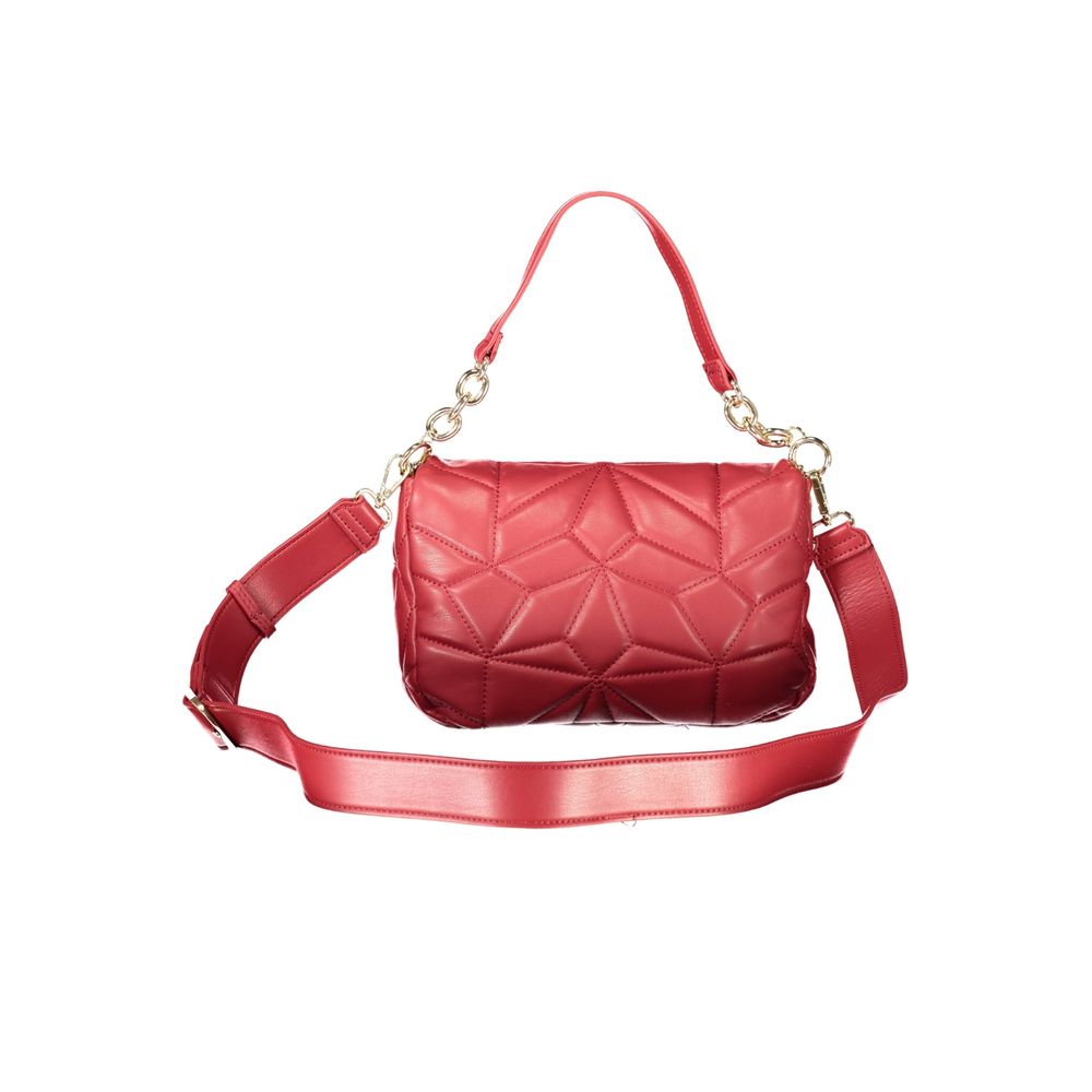 Valentino - Bold Quilted Geometric Chain Shoulder Bag - Red Mario Valentino