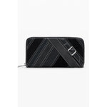 Desigual - Sleek Polyethylene Zip Wallet with Buckle Detail - Black Desigual