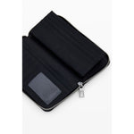 Desigual - Sleek Polyethylene Zip Wallet with Buckle Detail - Black Desigual