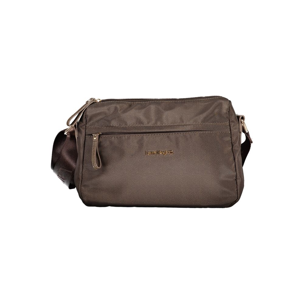 Laura Biagiotti - Sophisticated Polyester Crossbody Bag with Logo Strap - Brown Laura Biagiotti