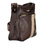 Laura Biagiotti - Sophisticated Textured PVC Shoulder Bag with Adjustable Strap - Brown Laura Biagiotti